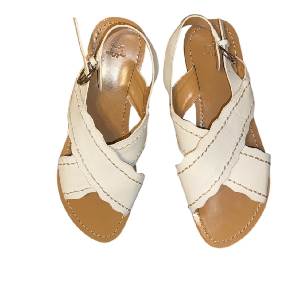 Marc Fisher White Sandals